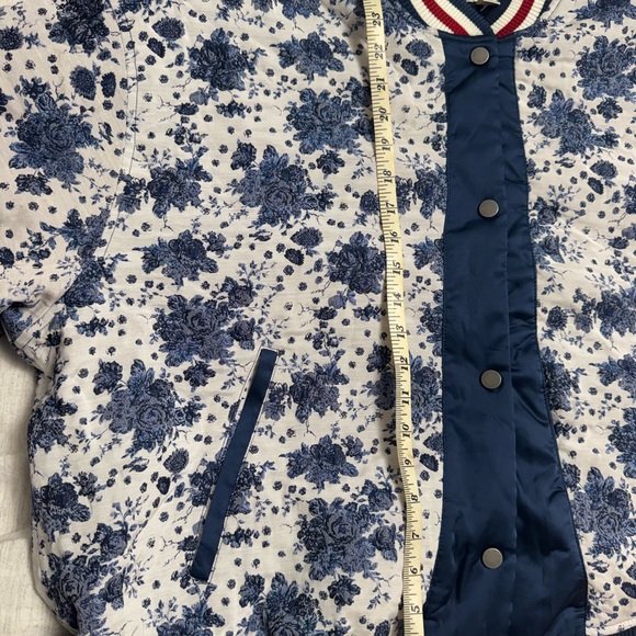 NWT Anthro Maeve Floral Print Bomber Jacket - Picture 6 of 6